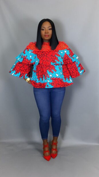 African Prints Top And Jeans Styles To Rock This Weekend! - Fashion Ghana