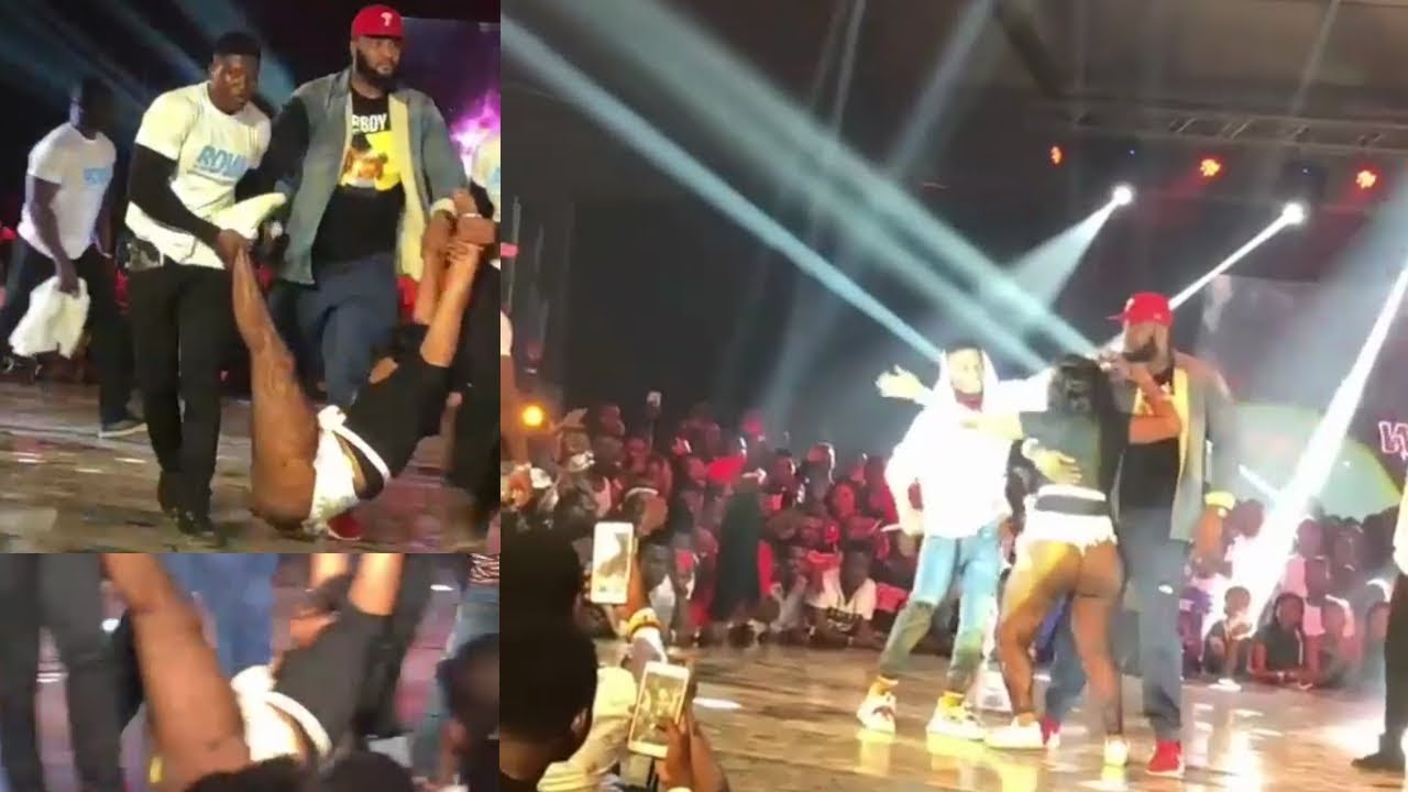 Starstruck Or Madness: Nearly Naked Woman Goes Wild For Wizkid At The 2018  Ghana Meet Naija Concert