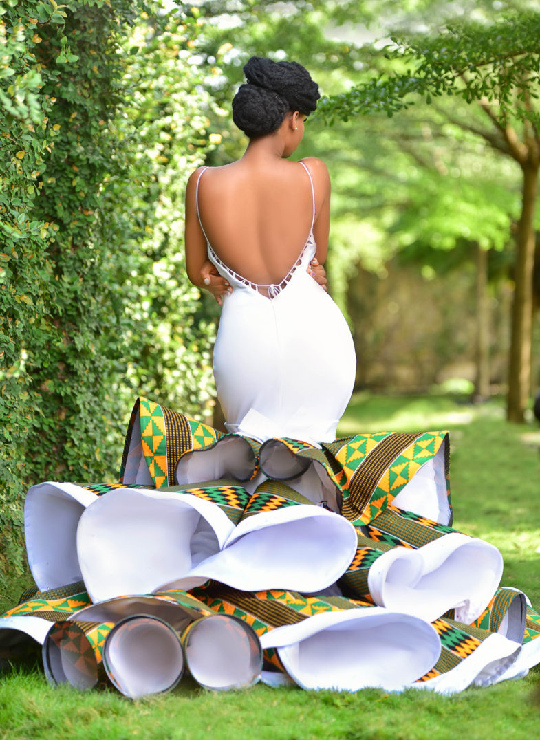 Bridal List: Viral 2019 Ghanaian ?? Jaw-Dropping Kente Wedding Dress A ...