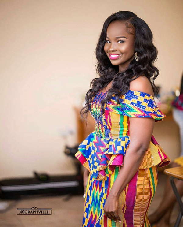 PICS: Adorable Ghanaian Brides That Recently Slayed In Beautiful Kente ...