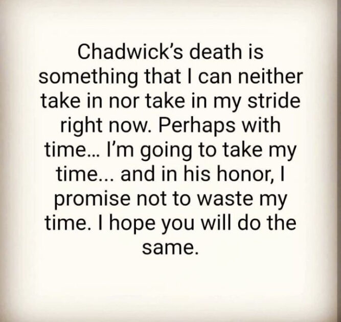 After A Week, Lupita Finally Opens Up About Chadwick's Death & Shares 