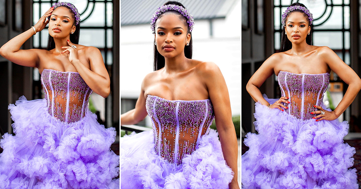 OOTD: Namibia's Scholtz Ruberto Turns Ayanda Thabethe Into A Disney  Princess In This Gorgeous Corset Dress - Fashion GHANA