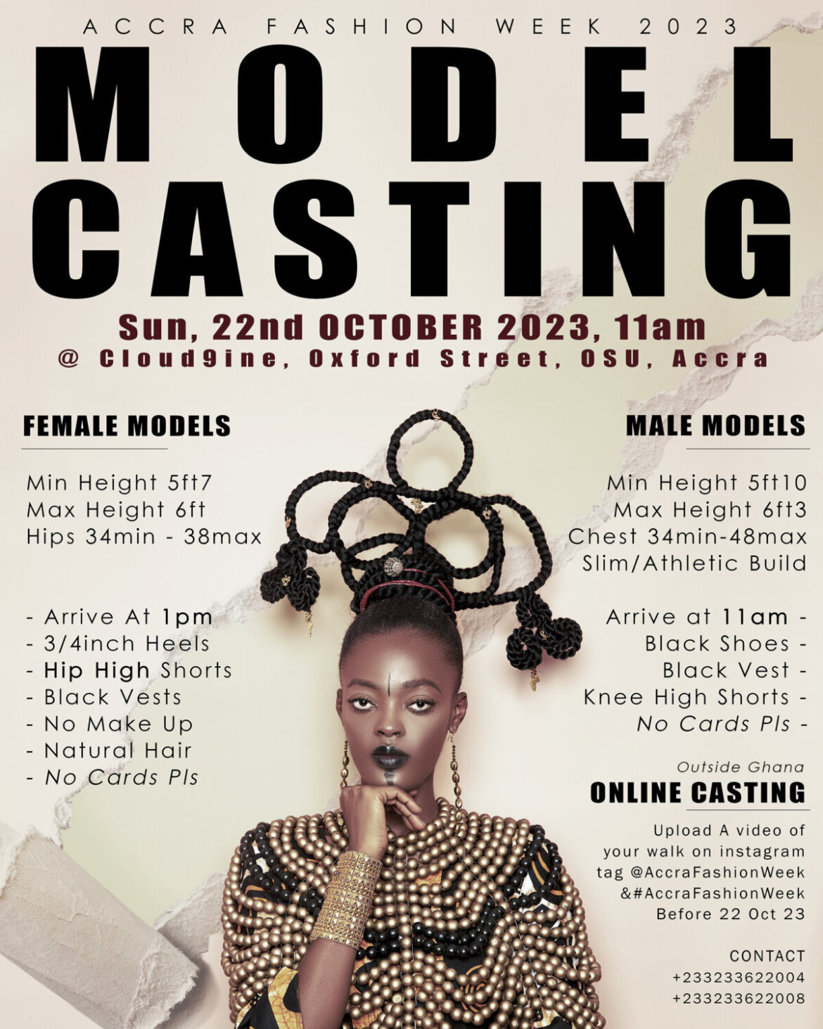 Ghana's Top & Aspiring Models Gear Up For Major Accra Fashion Week ...